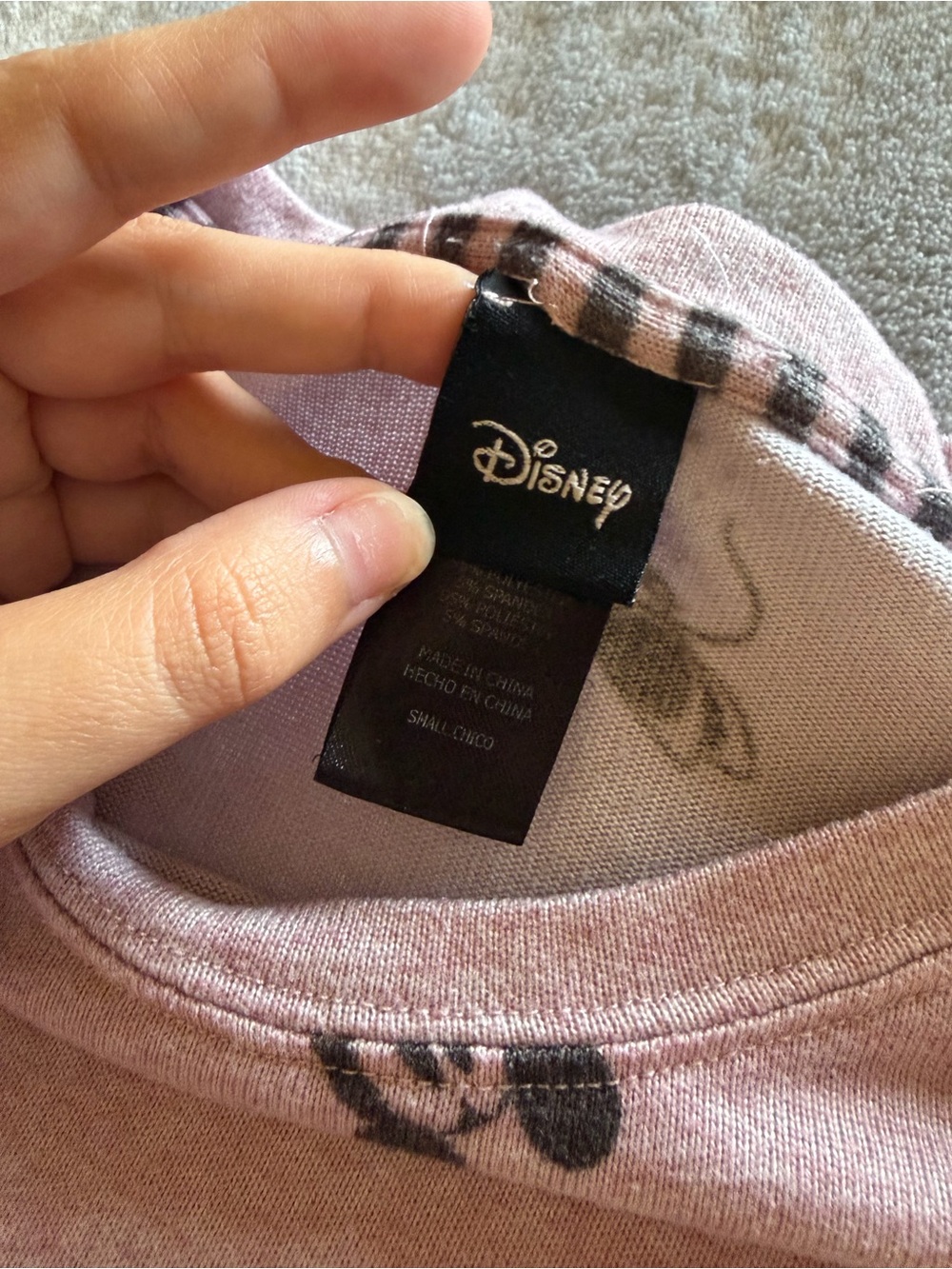 Disney Mickey & Minnie Mouse Pink Lounge Sleep Shirt Women's Small - D030 - Picture 2 of 2